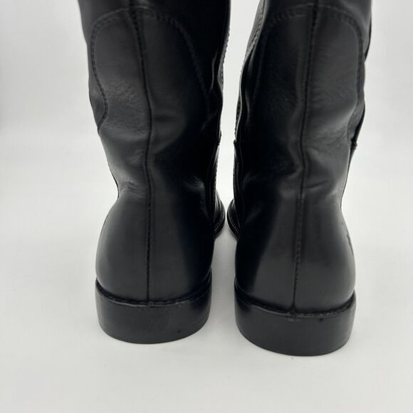 Frye Paige Tall Riding Boots Black Leather Woman’s Size 8 - Picture 13 of 16